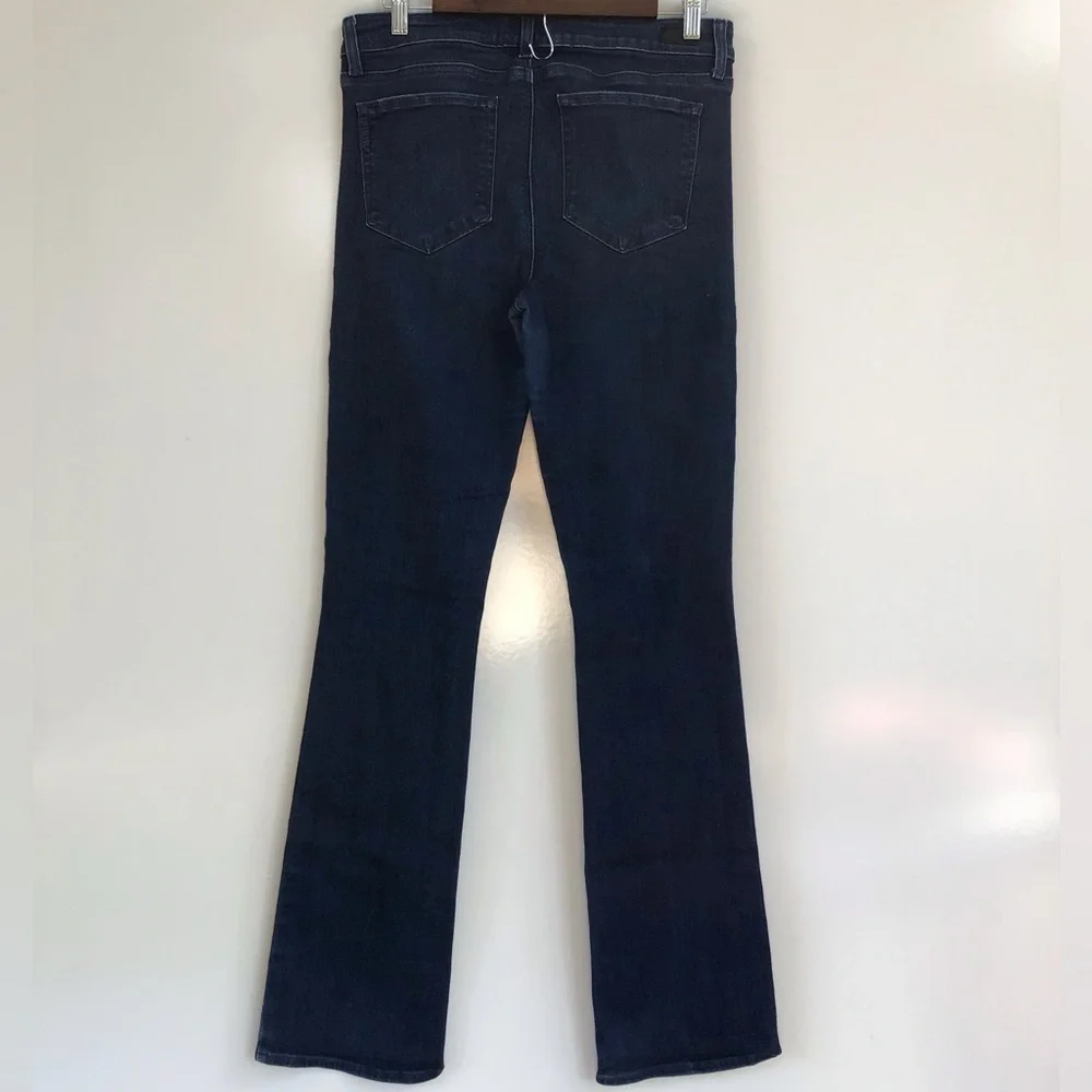 PAIGE Manhattan Baylor Dark Indigo Boot Cut Jeans - Picture 4 of 15